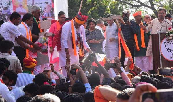 BJP state president CP Joshi's swearing-in ceremony