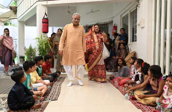 जब सीएम ने किया कन्या पूजन