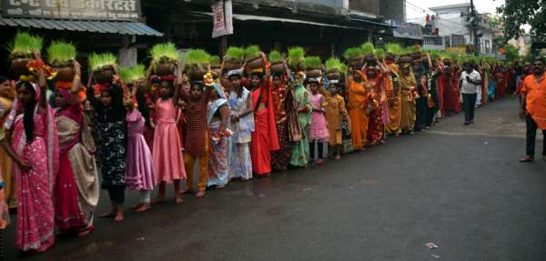 जवारा विर्सजन  