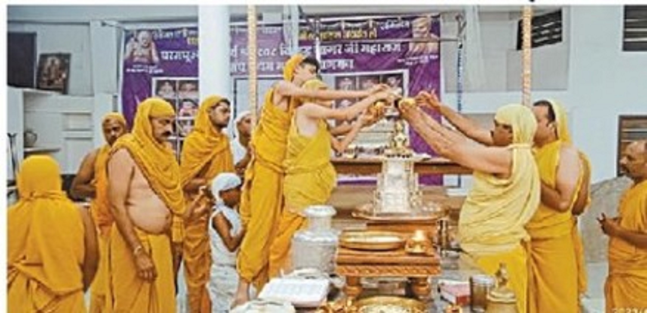 सुबह विमान में निकले श्रीजी, दोपहर में हुआ अभिषेक, रात में महाआरती