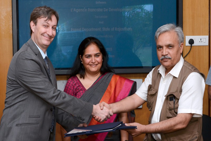 gehlot government signs mou with france agency for greenery development