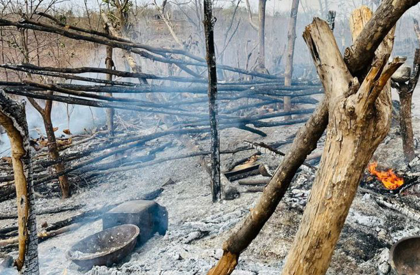 3 year old child burnt alive in hut in Salumbar udaipur