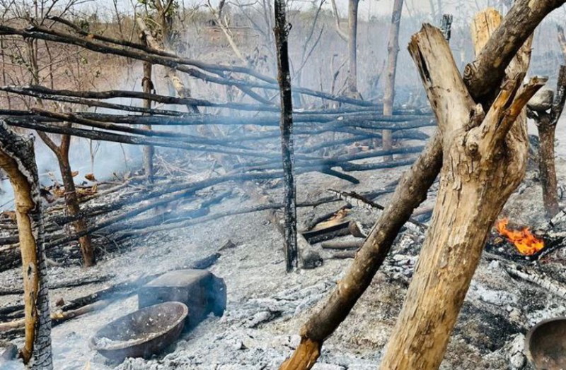 3 year old child burnt alive in hut in Salumbar udaipur