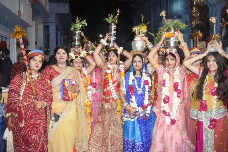 DHEENGA GAVAR 2023-101 भांग की प्रसादी तैयार की गई इस मेले के लिए, पूर्व संध्या पर लोटियों की धूम