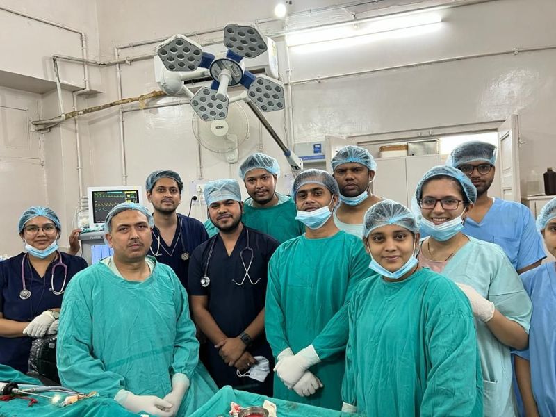 REWA : Almond seeds were stuck in the child's windpipe