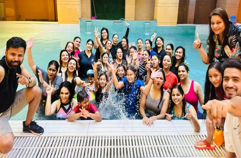 एक्वा ज़ुंबा से fbs मेंबर्स हुए फिट