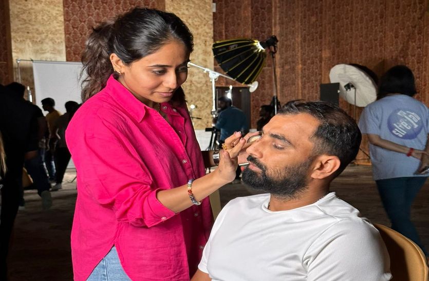 मेकअप आर्टिस्ट अनमोल रावल ने किया गुजरात टाइटन्स का मेकअप