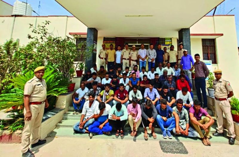 यहां पुलिस के वज्र का प्रहार, अपराधियाें में मची भगदड़ 48 पकड़े