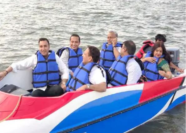 Seaplane run from Bithoor to Ganga Barrage Boat Club in Kanpur