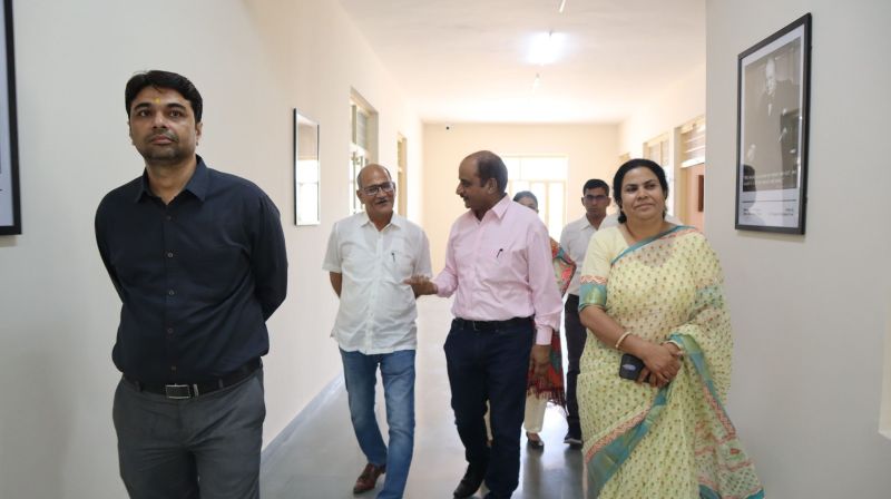 विधि महाविद्यालय के नव निर्मित भवन का टीम ने किया भौतिक सत्यापन