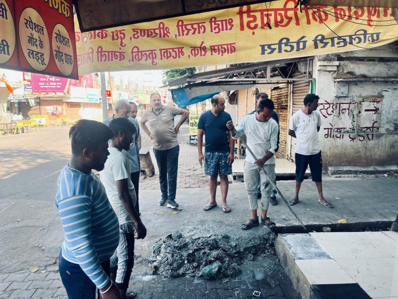 राधाकृष्णन मार्केट में अब नहीं भरेगा बारिश का पानी