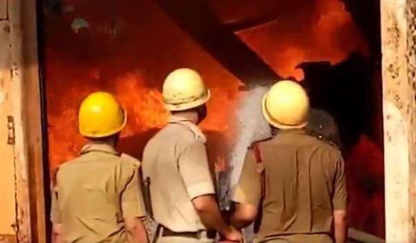 Fire in plastic factory in Dankuni