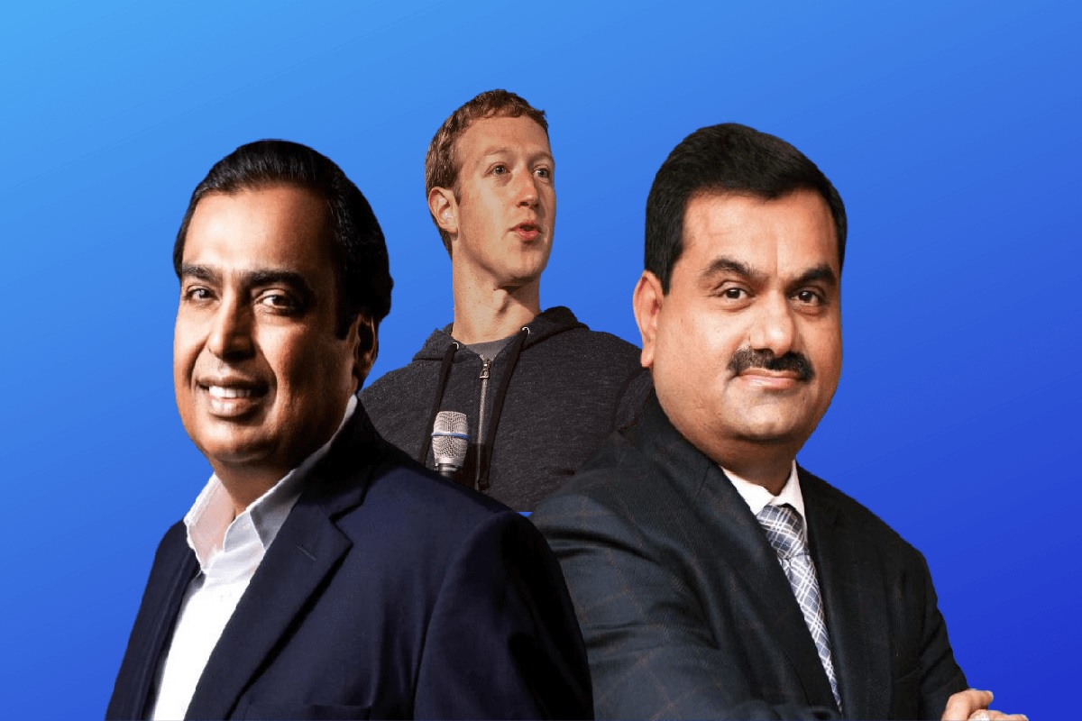 Mukesh Ambani Mark Zuckerberg Gautam Adani Net worth 