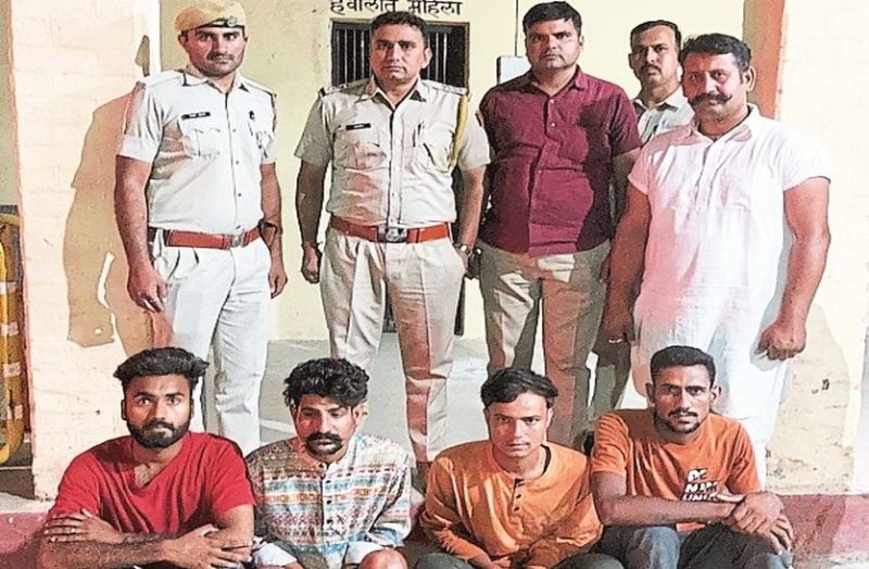 गैंगस्टर राेहित गाेदारा गैंग के चार गुर्गें पुलिस के हत्थे चढ़े