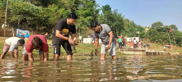 पत्रिका अमृतम् जलम् अभियान के भागीरथी बने नगरवासी किया श्रमदान