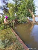 एच नहर की वितरिका क्यू माइनर हुई ओवरफ्लो