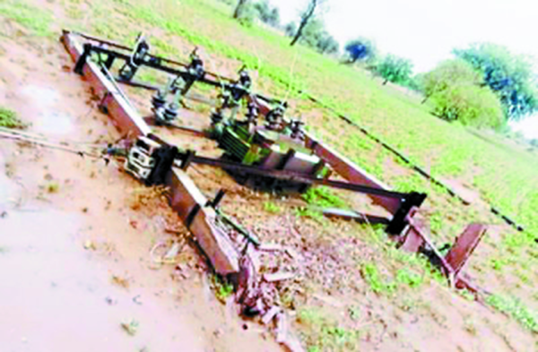 Patrika Photo Gallery: -  रात को बहुत तेज आया अधड़:, उखड़े पेड़, गिरे खम्भे, बिजली हो गई गुल