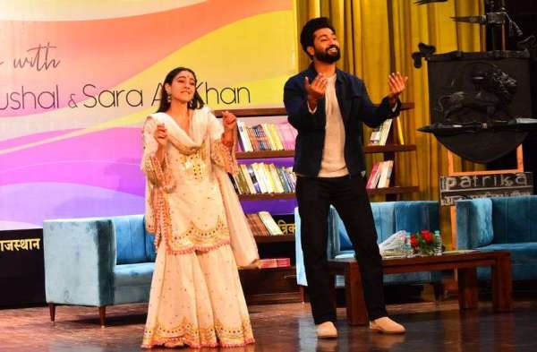 Sara Ali Khan and Vicky Kaushal come to Pinkcity, dance on 'Tere Vaaste'