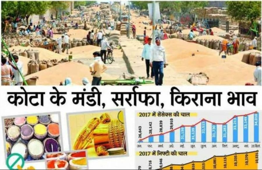 Kota Mandi : सोयाबीन, सरसों व चने में मंदी