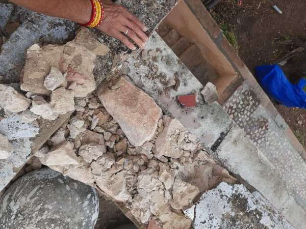  मकान पर गिरी आकाशीय बिजली