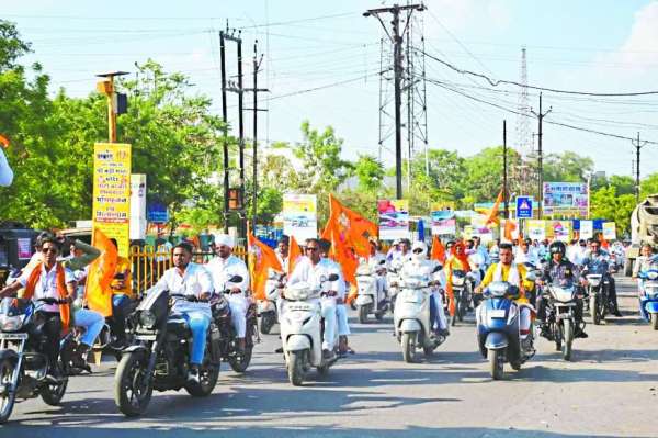 Saffron flag hoisted in Chhindwara