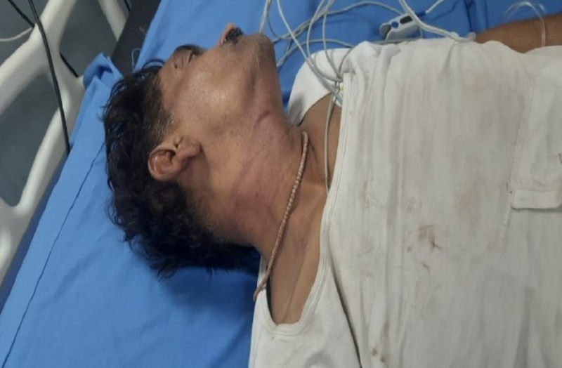 cleaning the licensed revolver in the room