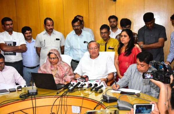 Education Minister Dr. BD Kalla released the result of 12th Arts class and Senior Upadhyay class