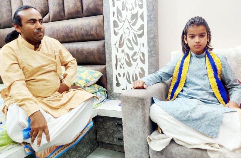 9 साल की उम्र में 16वीं भागवत कथा, मां की इच्छा बेटा ले सन्यास