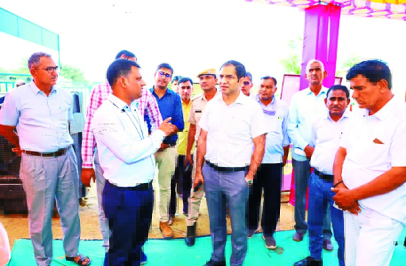ठेडी में शिविर का कलक्टर ने किया निरीक्षण
