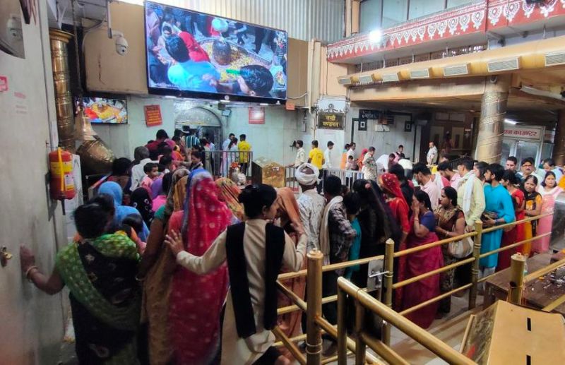 महाकाल मंदिर में टनल (सुरंग) निर्माण के चलते दर्शन व्यवस्था बदली