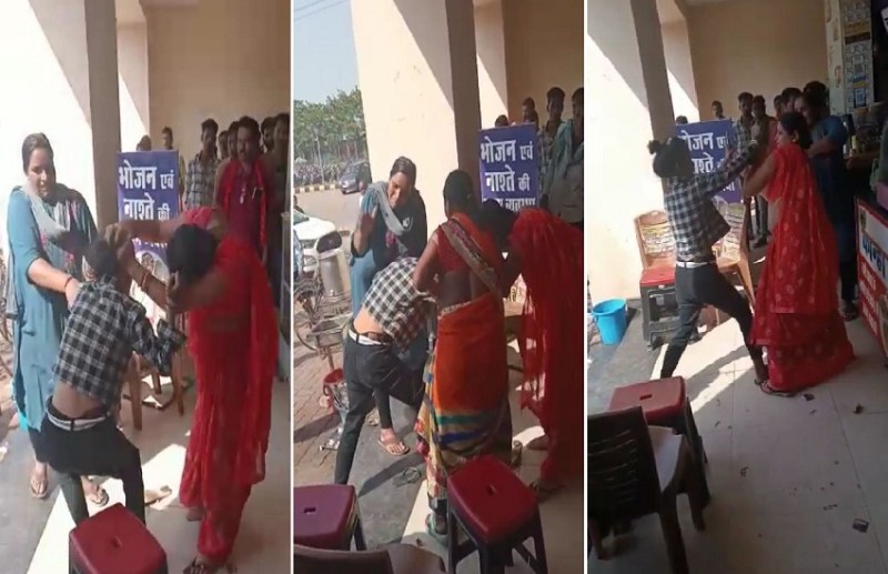 Uproar over dosa chutney, three women beat up a minor, video viral