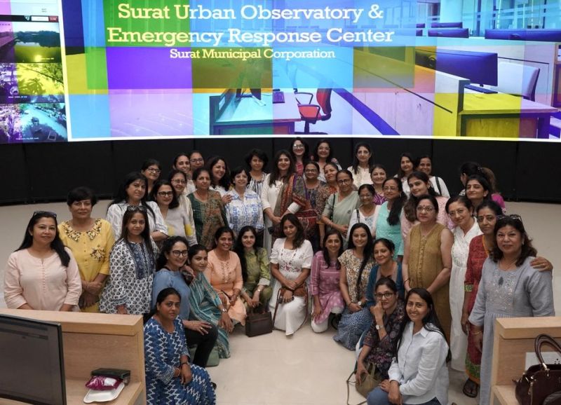 चैंबर की लेडीज विंग ने किया सूरत अर्बन ऑर्ब्जवेटरी का दौरा