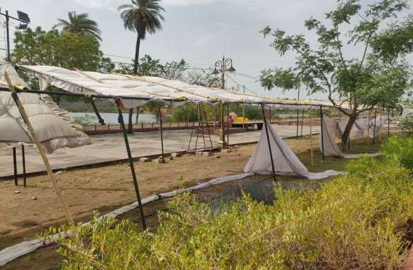Clouds over the pink city jaipur strong winds