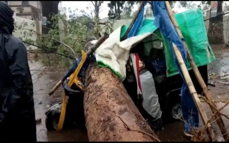 Heavy rain in Ambikapur city