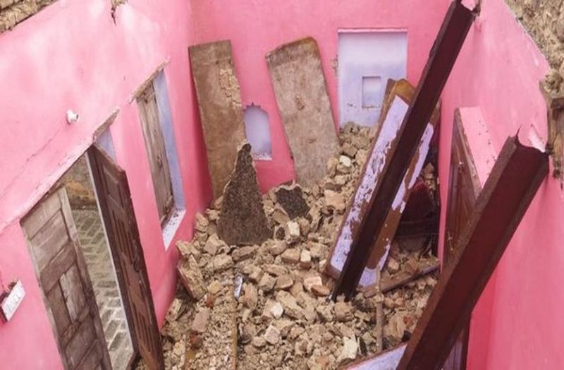 गांवों में झमाझम बारिश, सिधमुख में कमरा धराशायी