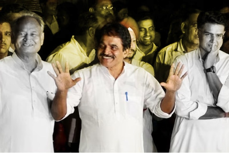 Ashok Gehlot and Sachin Pilot join hands