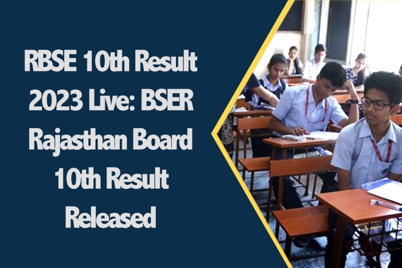 RBSE 10th Result 2023 Live