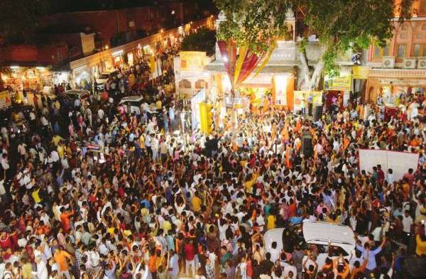 सांगानेरी गेट पूर्वमुखी हनुमान मंदिर जौहरी बाजार