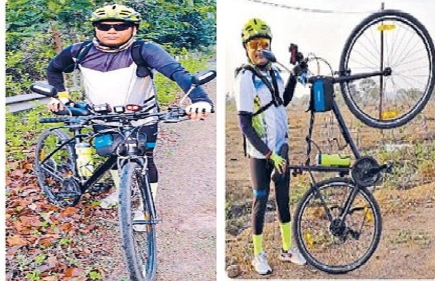 World Cycle Day: Prof. Gohe is keeping himself fit by cycling bilaspur