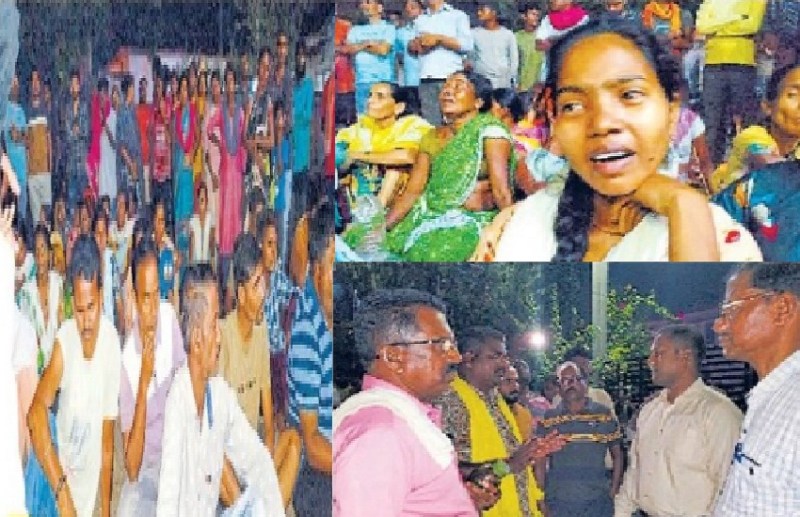 तेज रफ़्तार कार की चपेट में आए दंपत्ति ने तोड़ा दम, आक्रोशित ग्रामीण बैठे धरने पर