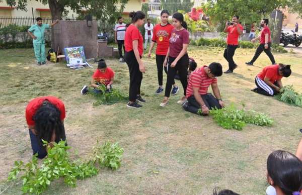 युवाओं ने पर्यावरण संरक्षण पर एक नुक्कड़ नाटक की प्रस्तुति भी दी। नाट्क में पेड़ सुरक्षा को लेकर संदेश दिए गए।