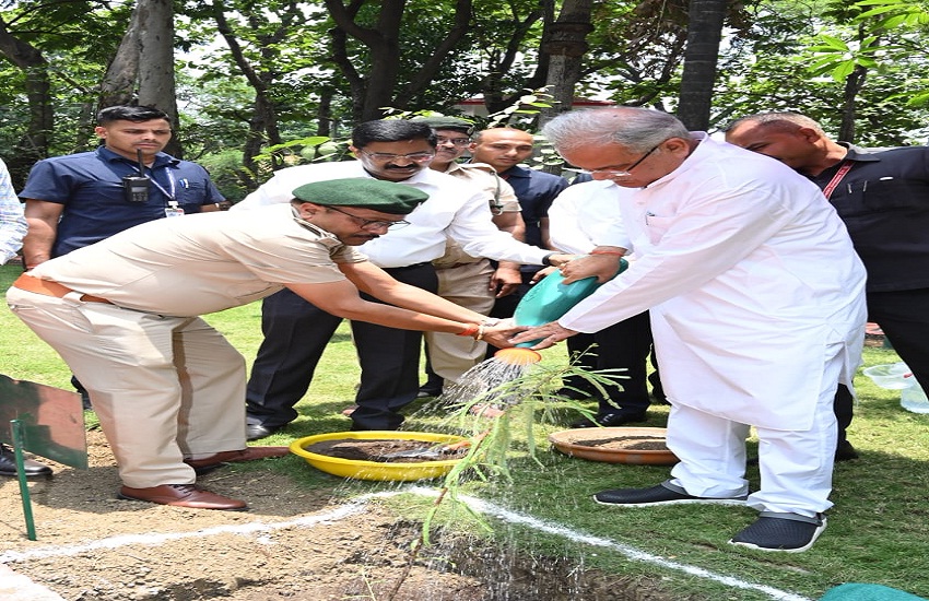 World Environment Day: CM planted saplings, transfer crore rupees account the beneficiaries