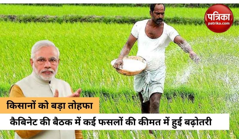 किसानों को मोदी सरकार का बड़ा तोहफा, कई फसलों की कीमत बढ़ाई