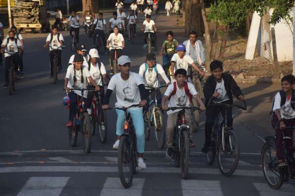 साईकिल रैली से सॅदेश 