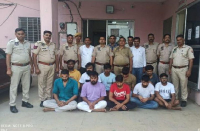 40 young men and women by raiding fake call centers cheating American citizens.