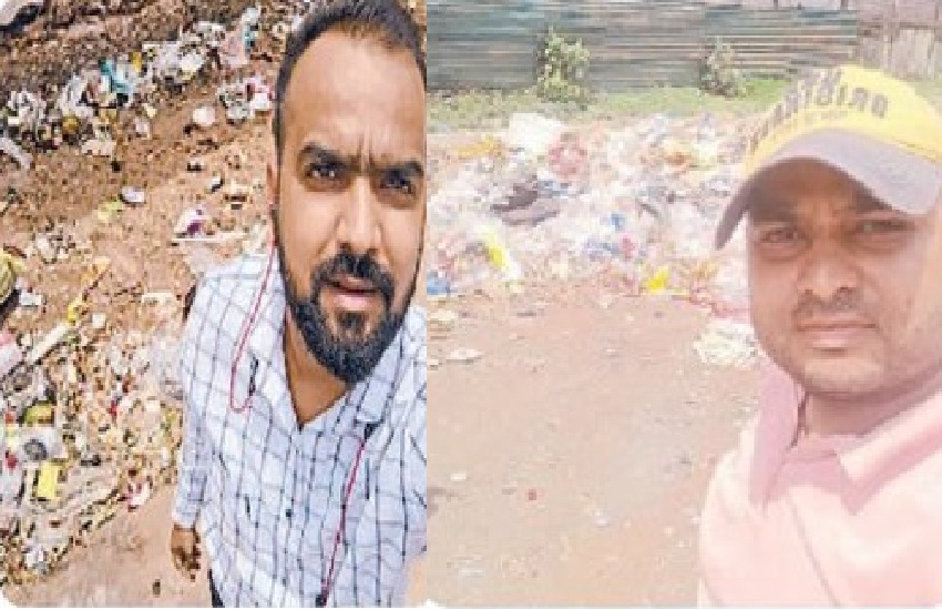 निगम तक अपनी बात पहुंचाने, भाजपाइयों ने चलाया 'सेल्फी विथ कचरा ' अभियान