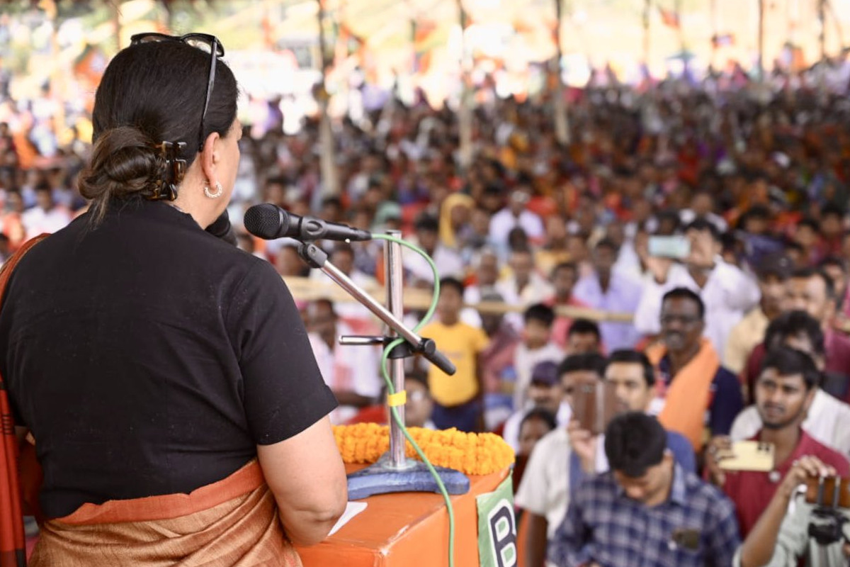 Vasundhara Raje Jharkhand visit speaks on modi tenure and congress