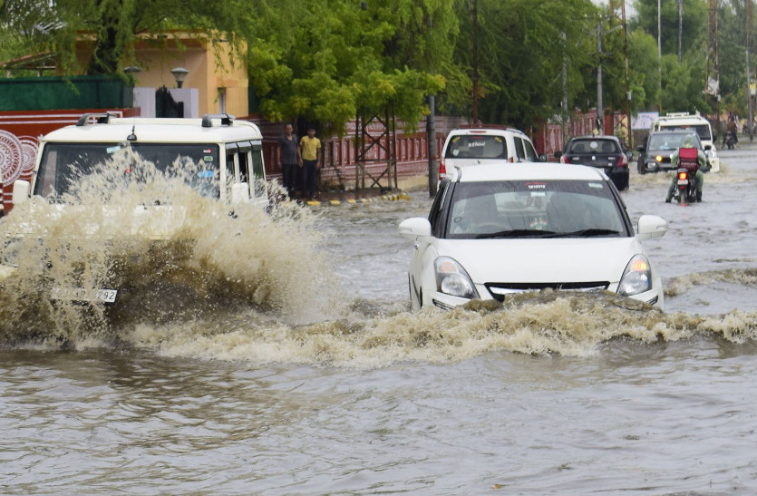 Rajasthan weather update : heavy rain warning tomorrow in barmer