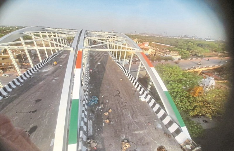 Bhilai Bridge will be seen in three colors, preparations underway