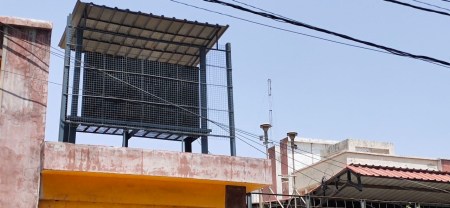 Due to lack of maintenance, the air quality index machine installed in,Due to lack of maintenance, the air quality index machine installed in